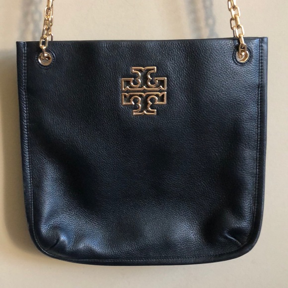 Tory Burch Black Britten Swingpack Leather Bag - Picture 8 of 15
